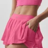 Falda de tenis Double or Nothing - Rosa paraíso
