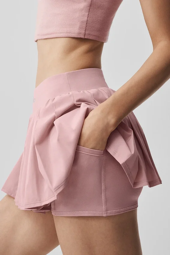 Falda de tenis Double or Nothing - Rosa vintage