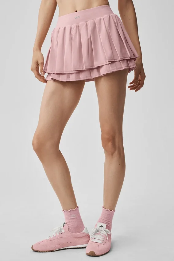 Falda de tenis Double or Nothing - Rosa vintage