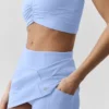 Falda de tenis High-Waist Airbrush Good Form - Azul Provenza claro