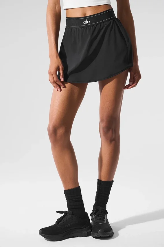 Falda de tenis Match Point - Negra