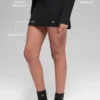 Falda High-Waist de punto vaquero - Negro/Antracita
