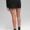 Falda High-Waist de punto vaquero - Negro/Antracita