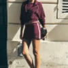 Falda Track Star - Burdeos