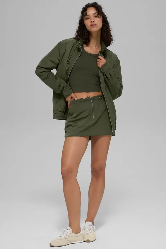 Falda Work It — Verde oliva