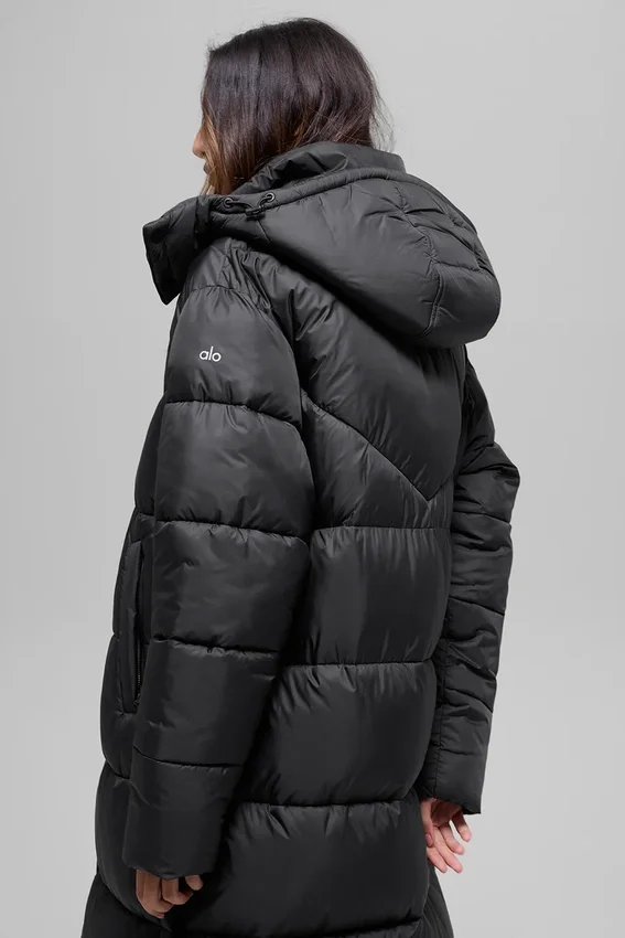 Gabardina acolchada Gold Rush - Negro