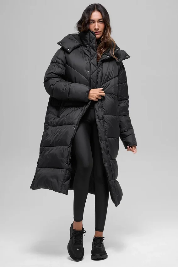 Gabardina acolchada Gold Rush - Negro