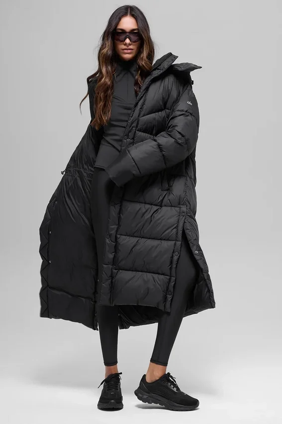 Gabardina acolchada Gold Rush - Negro