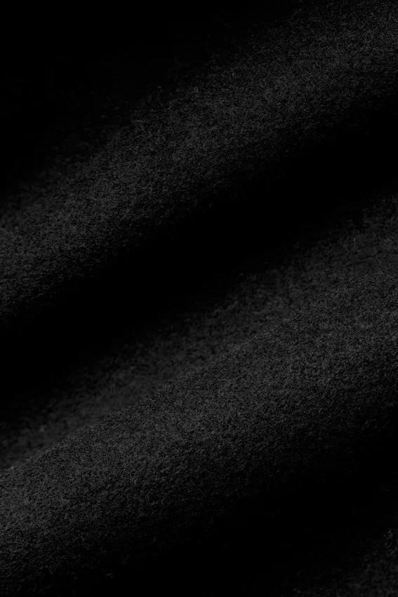 Gabardina Metro corta de lana - Negro