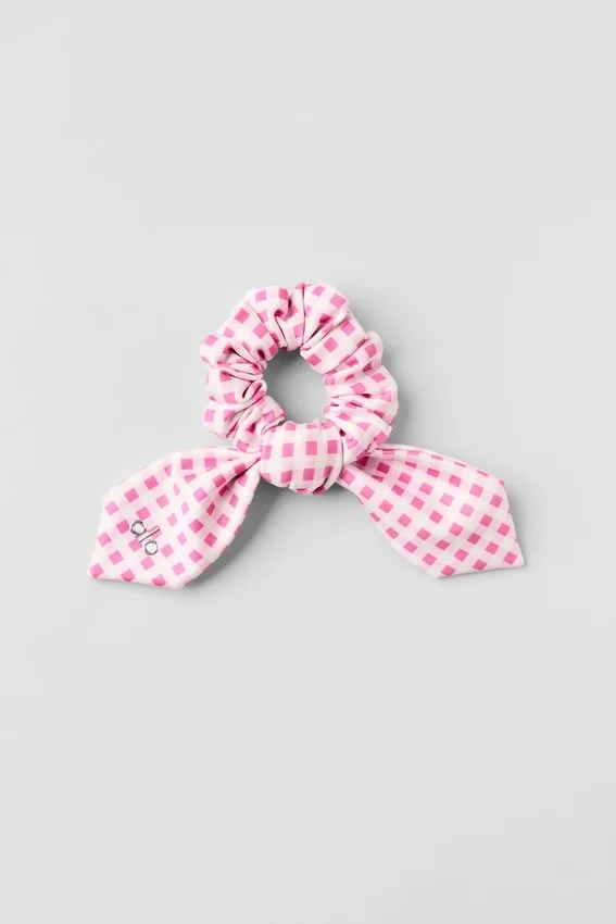 Goma para el cabello Airlift Gingham Rhythm - Cuadros rosa paraíso