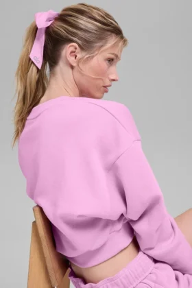Goma para el cabello con lazo «Love Knots» – Rosa corazón de caramelo