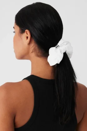 Goma para el cabello extragrande Bead It – Blanco