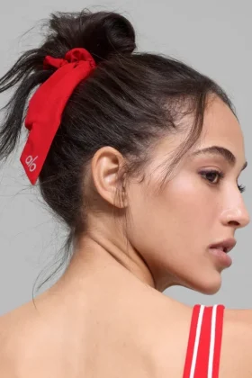 Goma para el cabello Love Knots Tie – Rojo brillante