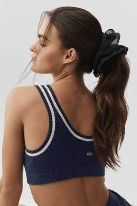 Goma para el cabello oversize «Mesh Sweet Nothing» - Azul marino