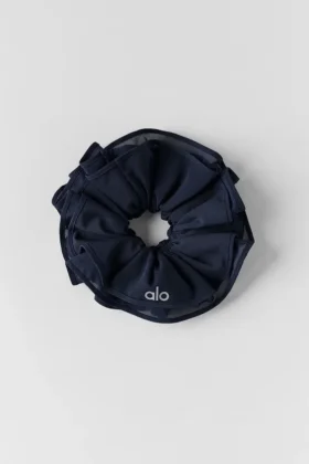 Goma para el cabello oversize «Mesh Sweet Nothing» – Azul marino