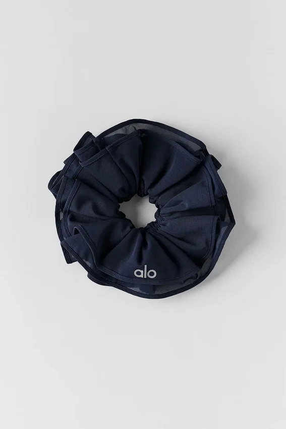 Goma para el cabello oversize «Mesh Sweet Nothing» - Azul marino