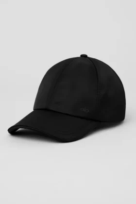 Gorra de satén para el tiempo libre - Negro