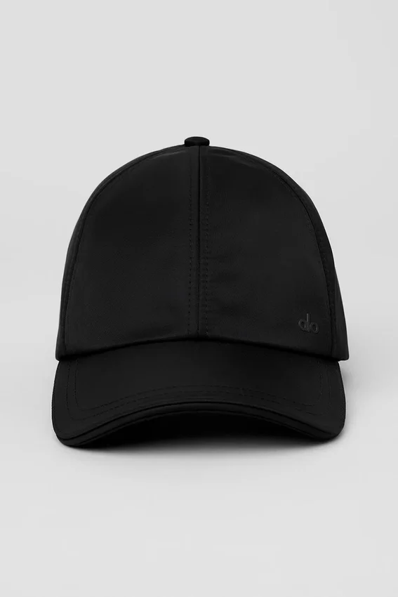 Gorra de satén para el tiempo libre - Negro