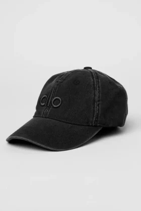 Gorra lavada Off-Duty - Negro vintage