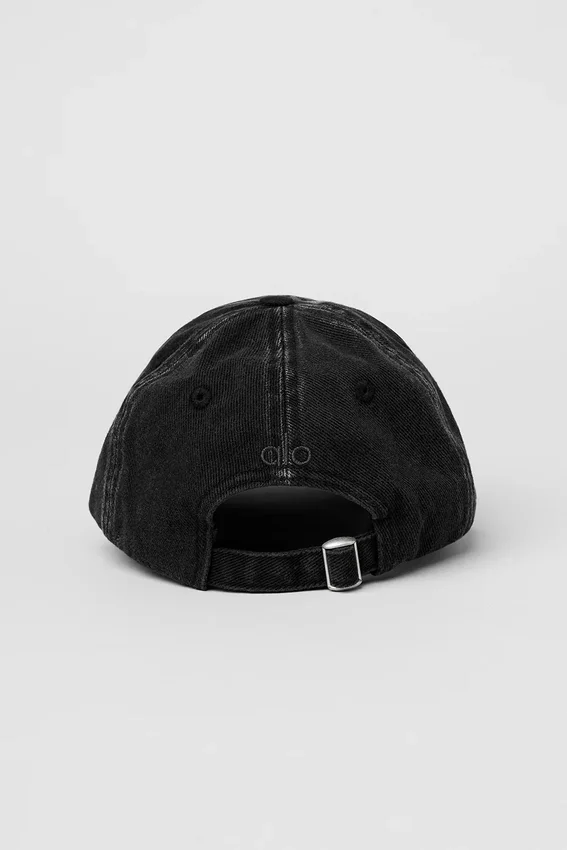 Gorra lavada Off-Duty - Negro vintage