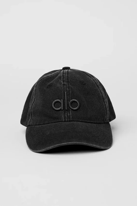 Gorra lavada Off-Duty - Negro vintage