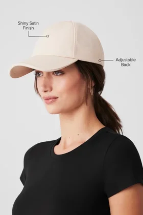 Gorra «Off-Duty» de satén – Crema