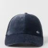 Gorra Off-Duty de terciopelo - Azul marino
