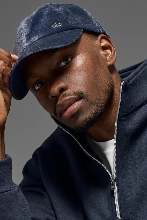 Gorra Off-Duty de terciopelo - Azul marino