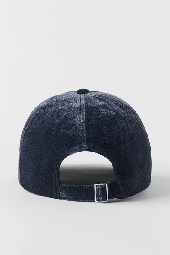 Gorra Off-Duty de terciopelo - Azul marino