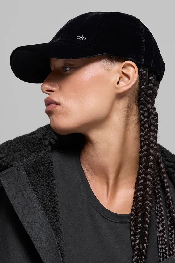 Gorra Off-Duty de terciopelo - Negro