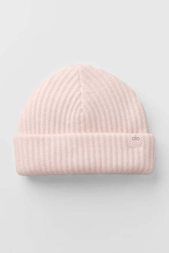 Gorro de cachemira Courchevel - Rosa escarchado