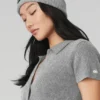 Gorro de cachemira - Gris paloma jaspeado
