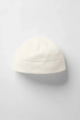 Gorro de forro polar de alto rendimiento – Marfil/Marfil