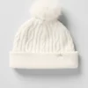 Gorro de punto trenzado Winter Bliss - Marfil