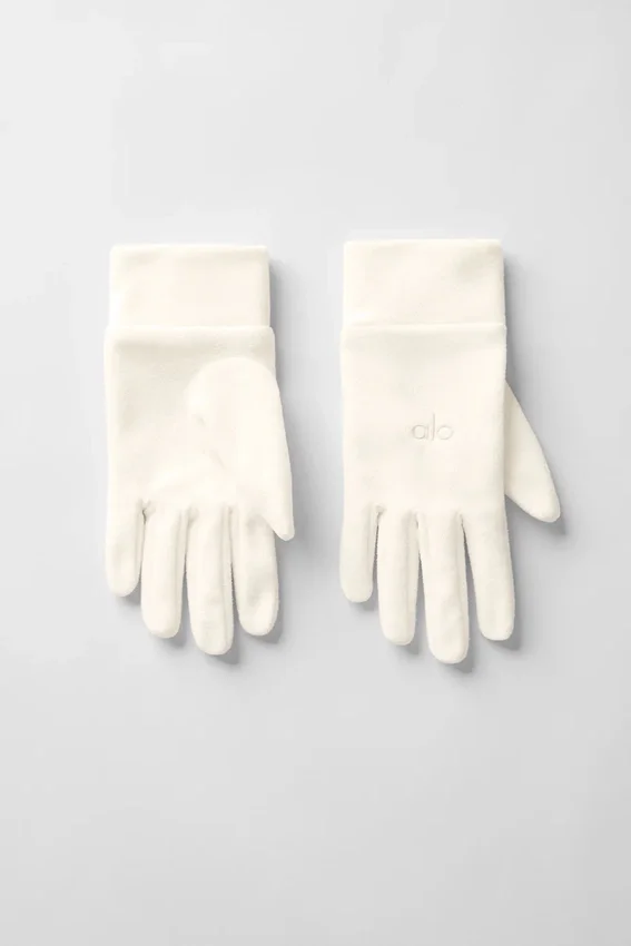 Guantes de polar de alto rendimiento - Marfil/Marfil