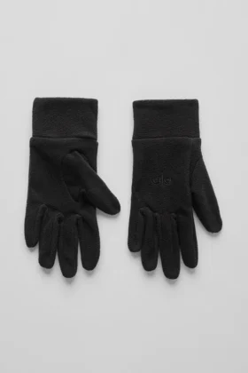 Guantes de polar de alto rendimiento - Negro/Negro