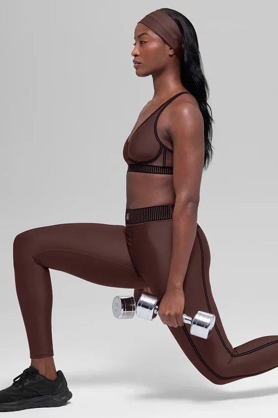 High-Waist 7/8 Airlift Legging - Brownstone