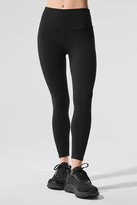 High-Waist 7/8 Highlight Leggings - Negro