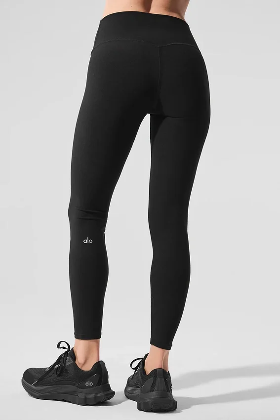 High-Waist 7/8 Highlight Leggings - Negro