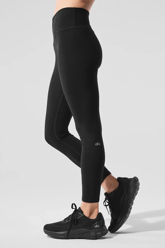 High-Waist 7/8 Highlight Leggings - Negro