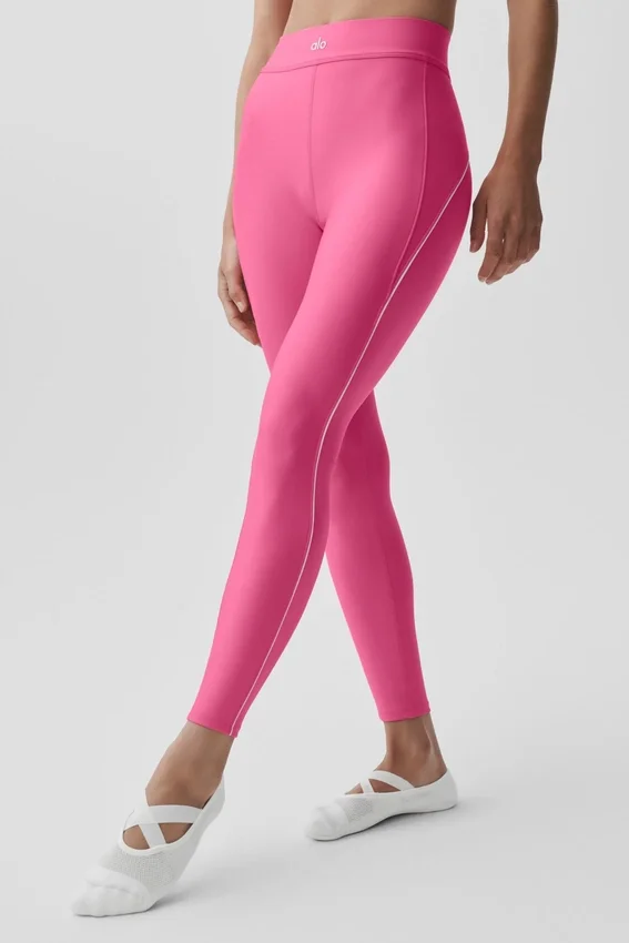 High-Waist 7/8 Speedwork Leggings de Airlift - Rosa Paraíso