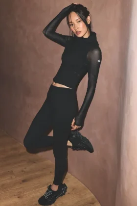 High-Waist 7/8 Superset Leggings de Alo Softsculpt - Negro