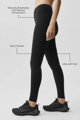 High-Waist 7/8 Superset Leggings de Alo Softsculpt – Negro