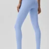 High-Waist Airbrush 7/8 «Better Together» - Azul Provenza claro/