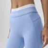 High-Waist Airbrush 7/8 «Better Together» - Azul Provenza claro/