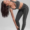 High-Waist Airbrush 7/8 «Heart Throb» Leggings — Antracita/Blanco