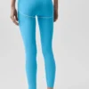 High-Waist Airbrush 7/8 Heart Throb Leggings - Azul celeste/Blanco