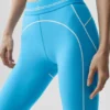 High-Waist Airbrush 7/8 Heart Throb Leggings - Azul celeste/Blanco