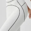 High-Waist Airbrush 7/8 Heart Throb Leggings - Blanco/Negro