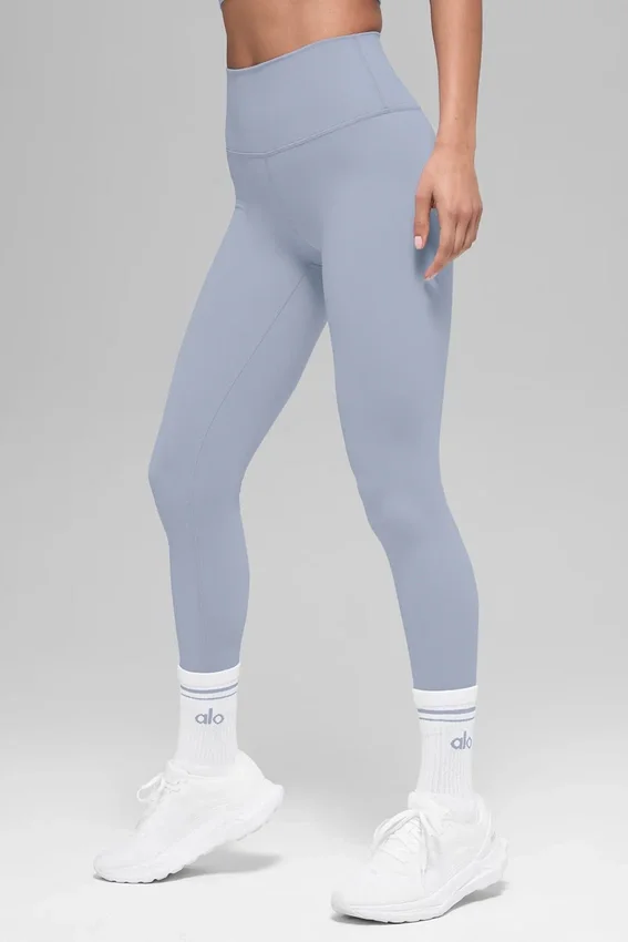 High-Waist Airbrush Airbrush Legging 7/8 con efecto aerógrafo - Escarcha invernal